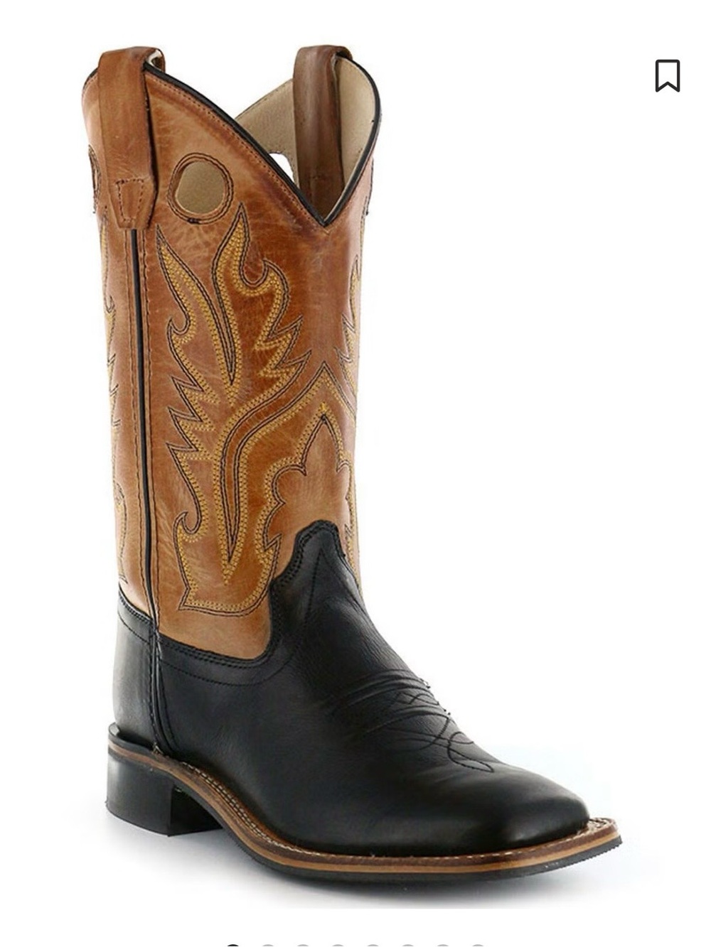 CODY JAMES  Two-Tone Brown and Black Western Cowboy Boots size 4 youth